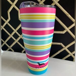 Scout Sweet Tart pastel stripe tumbler. 32oz New!